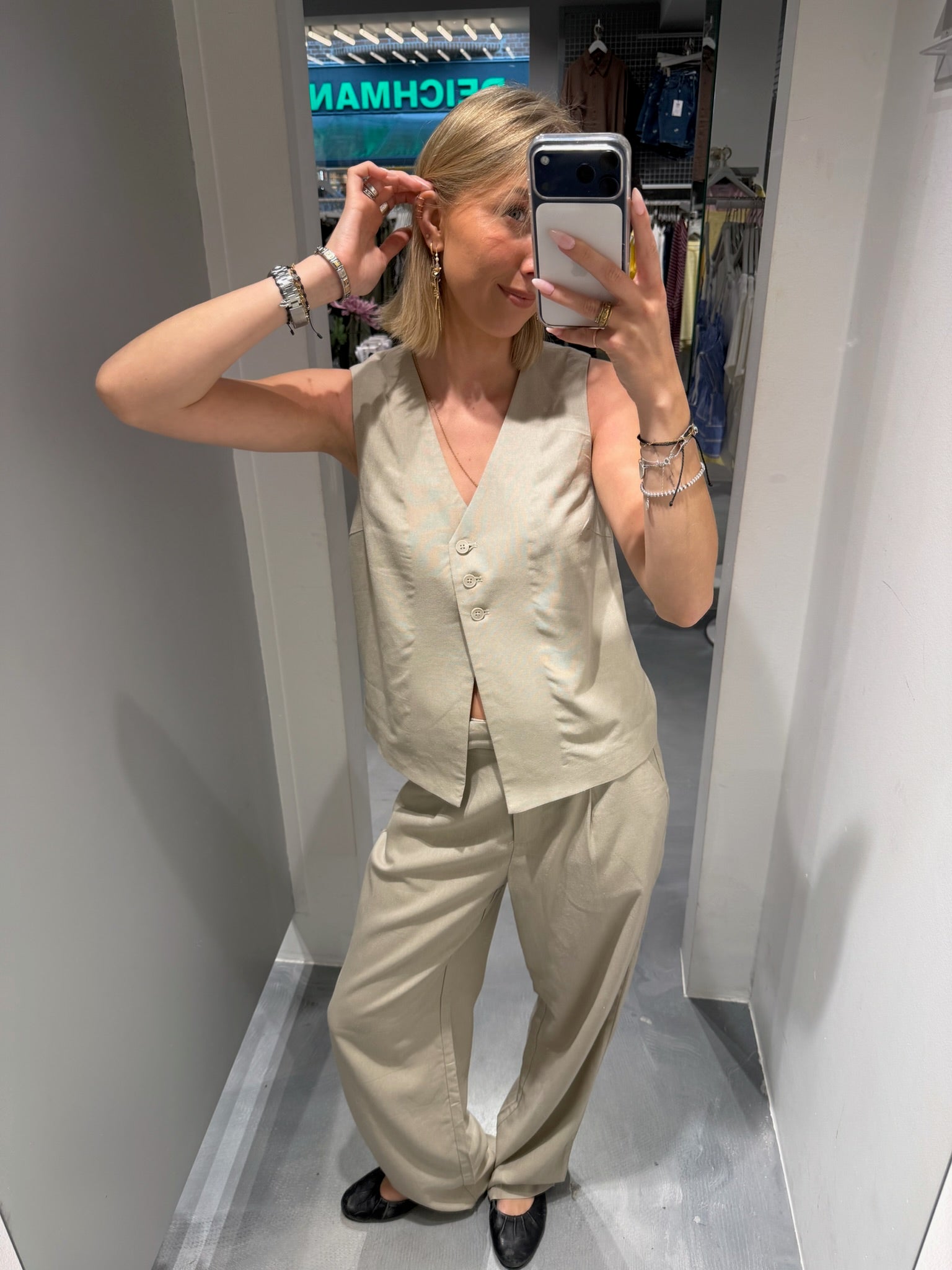 PCAWACE Tailored Waistcoat - Silver Lining